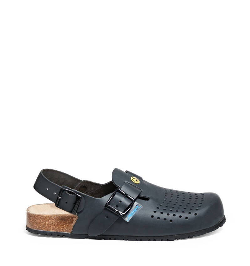 Safety Sandals NATURE 045 Abeba Black OB ESD