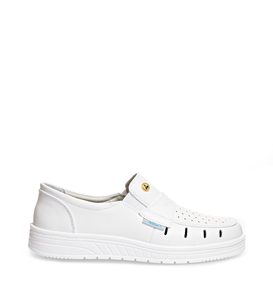 Halbschuhe AIR CUSHION 32300 Weiß O1 ESD
