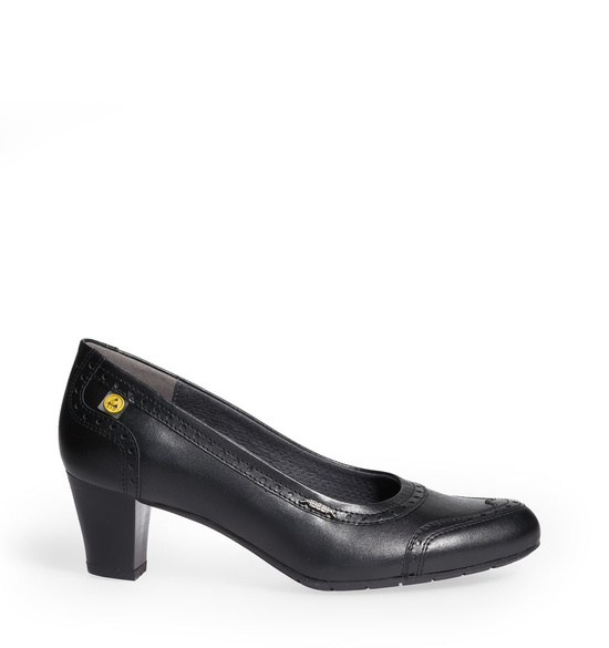 Halbschuhe Membrane auf Highheels BUSINESS LADY 3990 Schwarz ESD