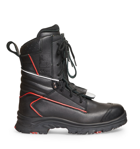 Stiefel Membrane Feuerwehr FALCON 835 Schwarz-Rot F2A
