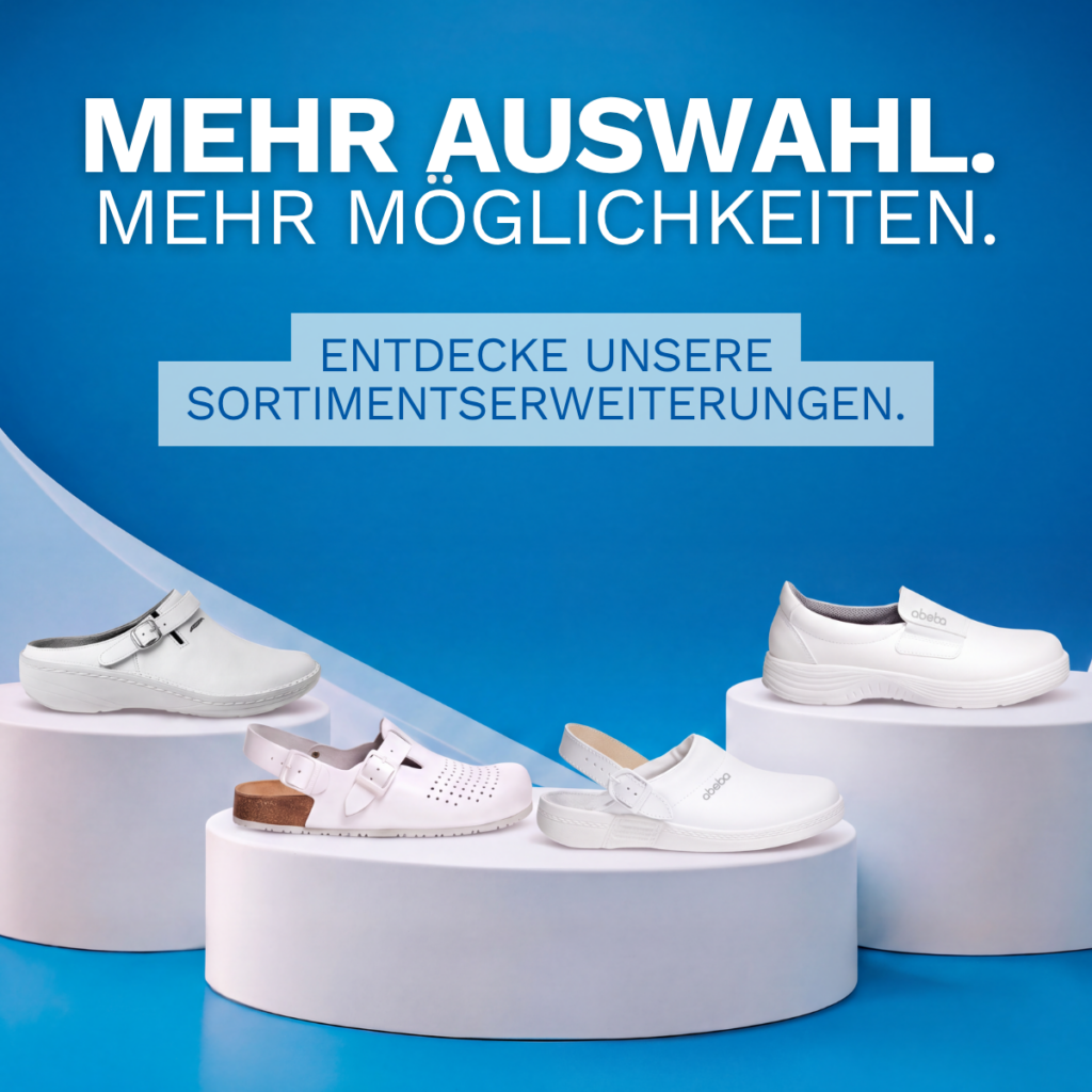 ABEBA Berufsschuhe aus den Serien The Original, Nature, Reflexor Comfort und X-Light