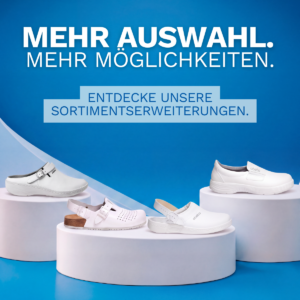 ABEBA Berufsschuhe aus den Serien The Original, Nature, Reflexor Comfort und X-Light